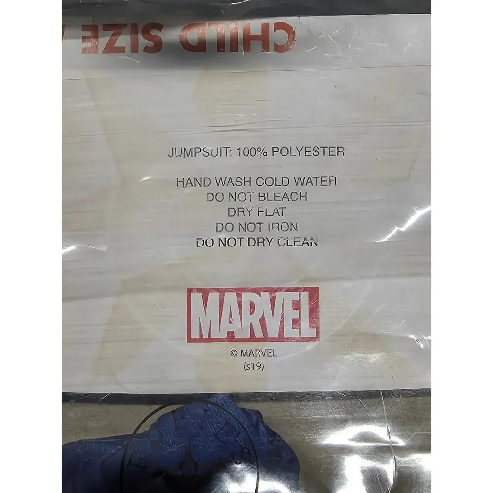 Marvel Captain Marvel Childs Costume Medium 8-10 Rubies NWT